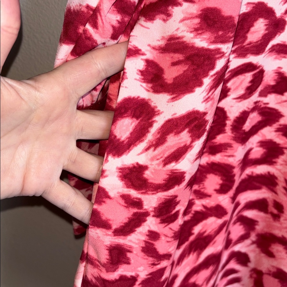 KATE SPADE PANTHERA Pink Leopard Shirt Dress - Picture 4 of 5